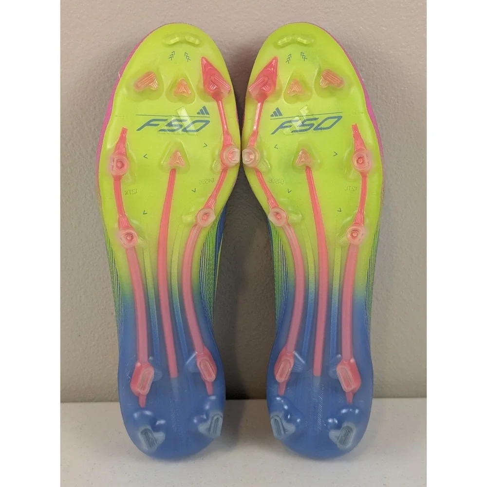 Adidas Adizero F50 Elite FG Soccer Cleats Celestial Pink Blue Size 13 IE1201